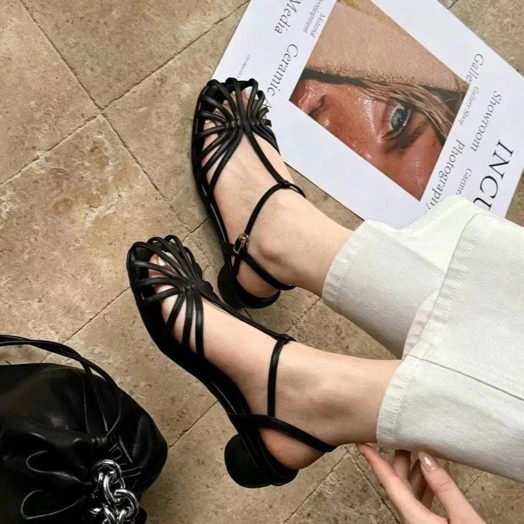 Vintage Style Women Fashion - French-style Vintage Woven Toe Sandals 2026