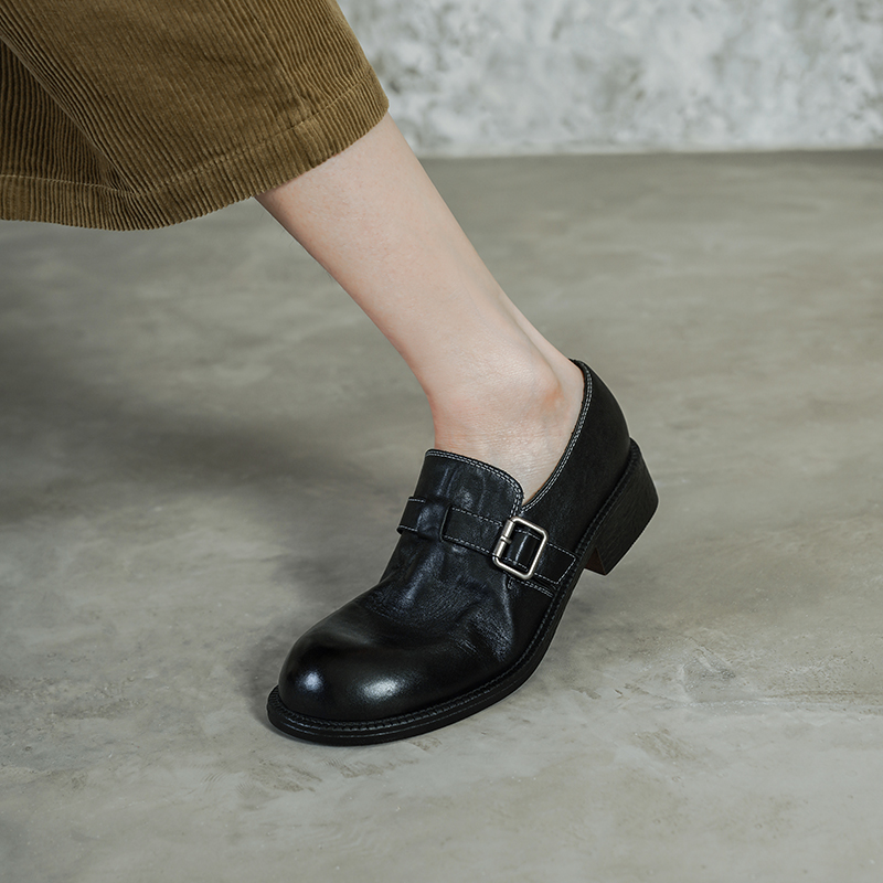 Vintage Fashion Girl - New 2026 Autumn Vintage Natural Leather