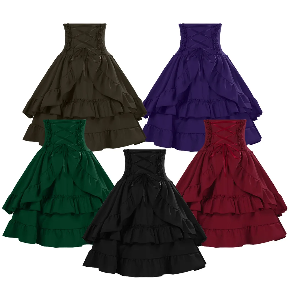Vintage Y2K - Summer Y2k Gothic Retro Lolita Skirt
