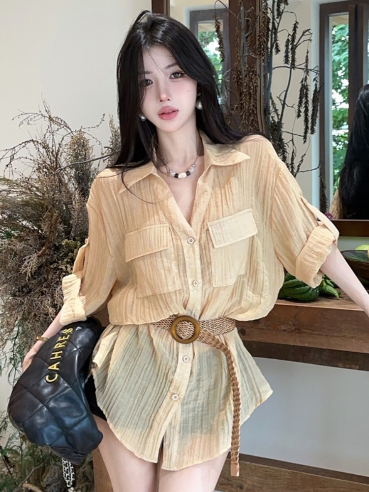 Vintage Fashion Old Money - Summer New Vintage Loose Waist Shirt