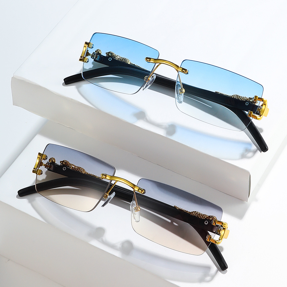 Vintage Fashion Girl - 1PCS Fashion Vintage Rimless Sunglasses Women