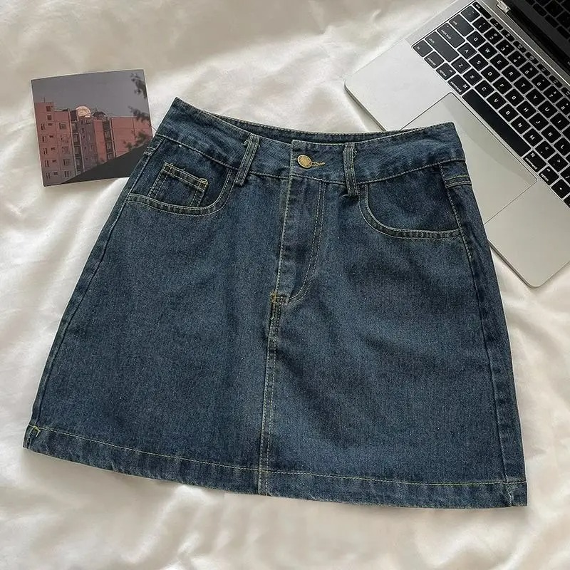 Vintage Y2K - Y2K Denim Skirt Set: Vintage Japanese