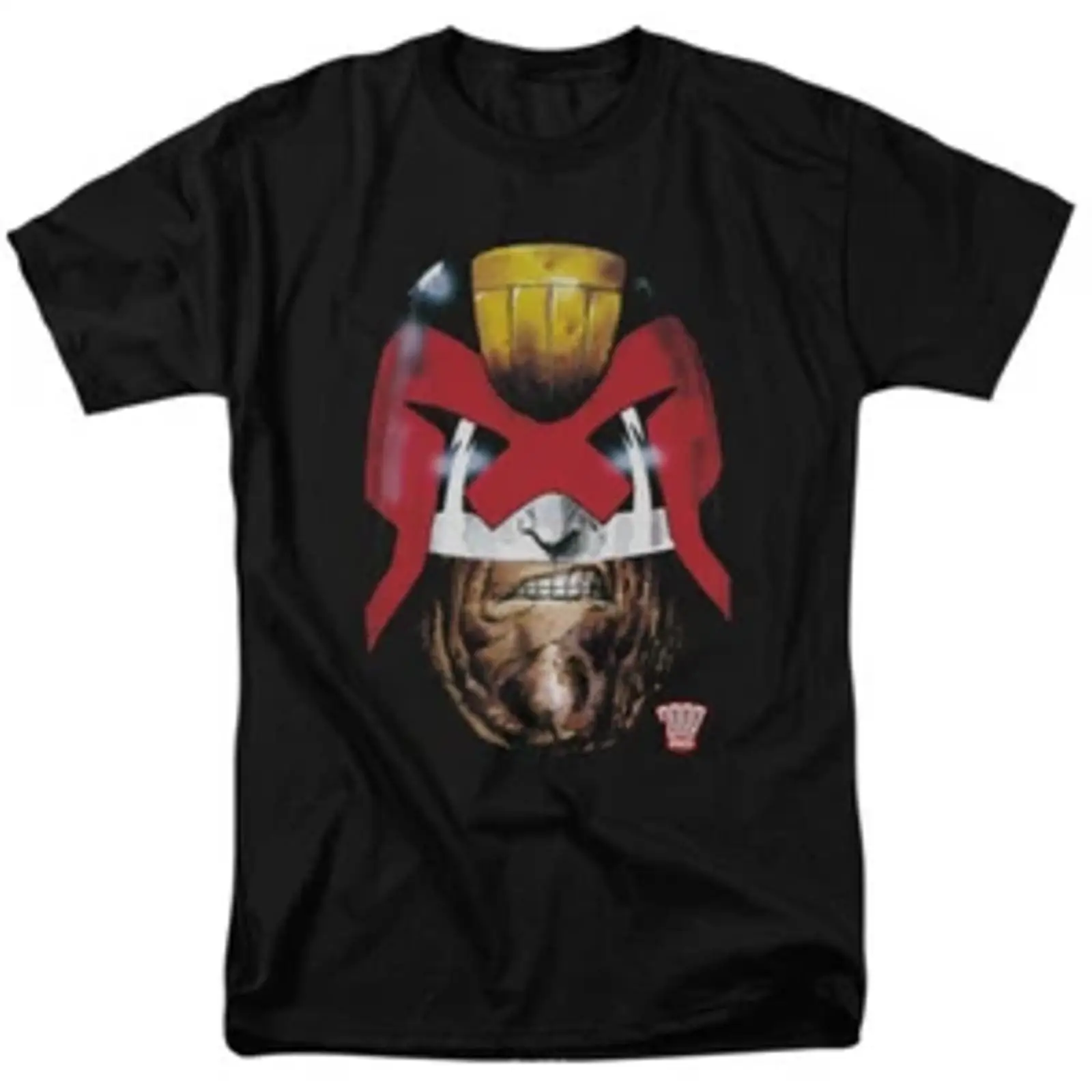Vintage Fashion Knitwear Book - Judge Dredd Head Logo T Shirt