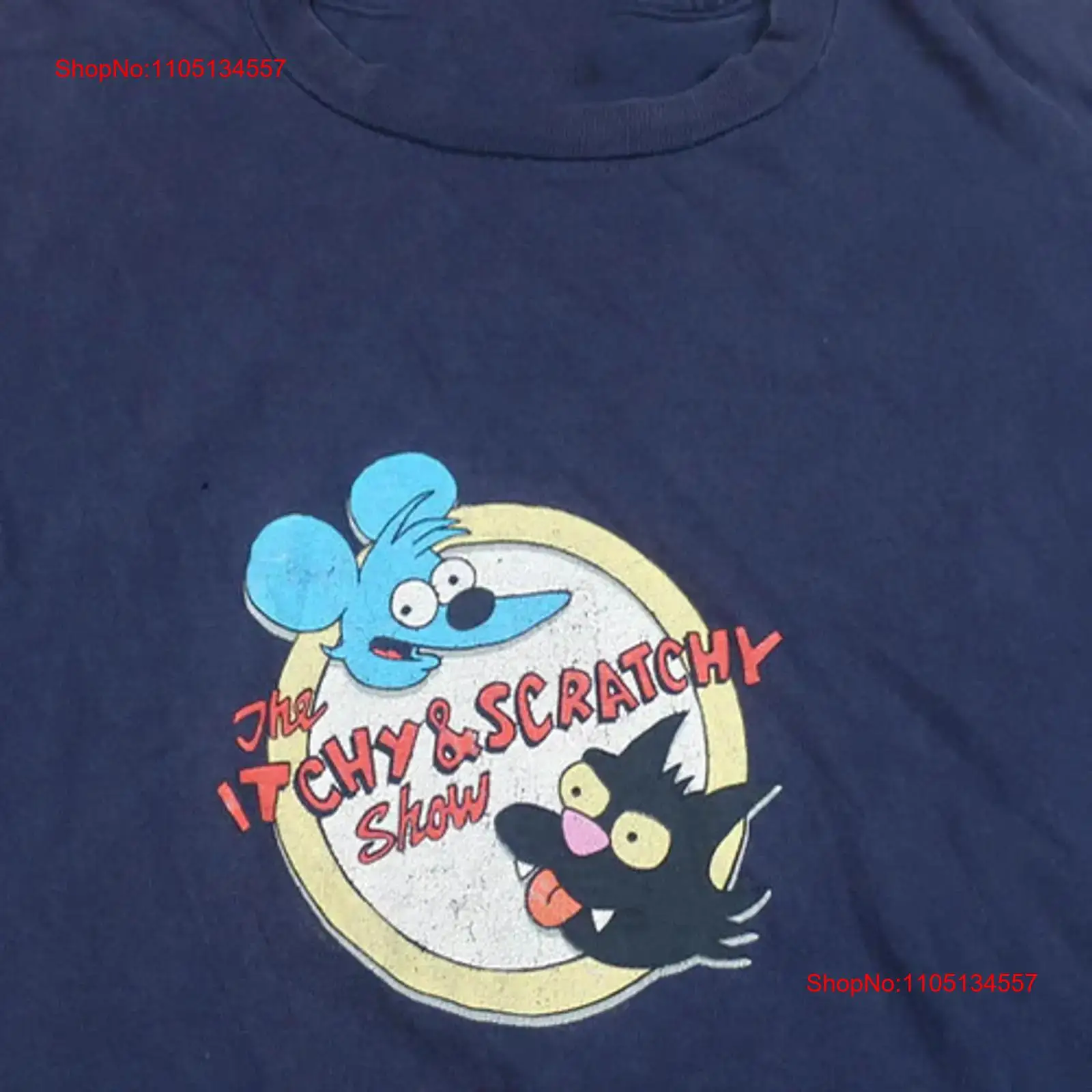 Vintage Fashion Show - Vintage The Itchy Scratchy Show Navy
