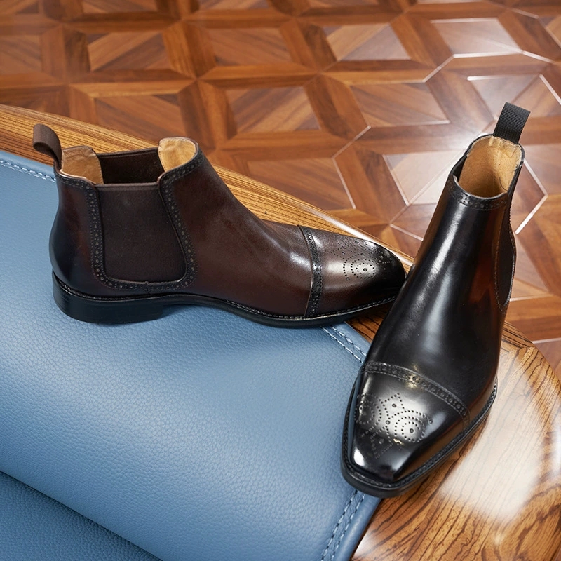 Vintage Fashion Design - Vintage Italian Mens Chelsea Boots Luxury