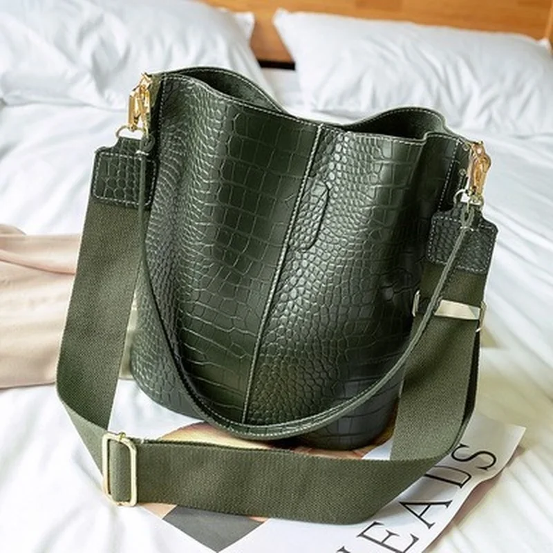 Vintage Fashion Patterns - Vintage Leather Stone Pattern Crossbody Bags