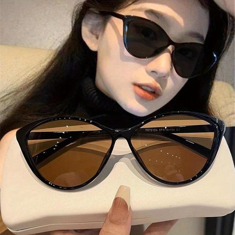 Vintage Fashion Girl - 1Pc Retro Frame Cat Eye Sunglasses