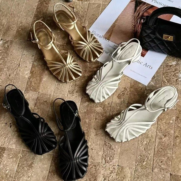 French-style Vintage Woven Toe - đánh giá và giá Vintage Style Women Fashion
