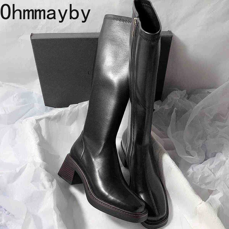 Vintage Thick Heel Women Knee  - đánh giá và giá Vintage Style Women Fashion