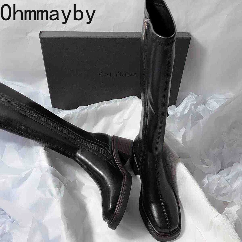 Vintage Thick Heel Women Knee  - đánh giá và giá Vintage Style Women Fashion