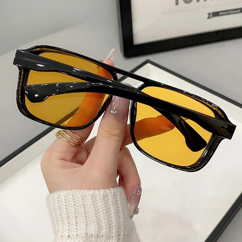 Square Double Bridges Sunglass - đánh giá và giá Vintage Fashion Design