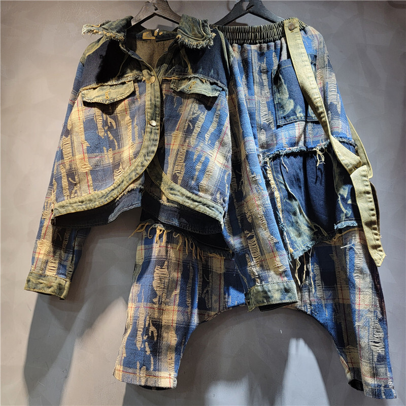 WTHT Fashion Women's Irregular - đánh giá và giá Patchwork Jean Jacket