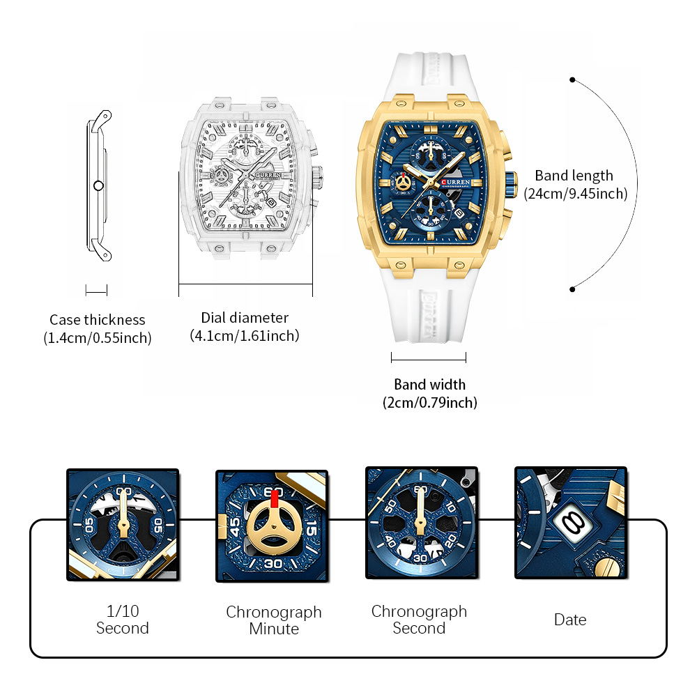 CURREN Luxury Vintage Watch fo - đánh giá và giá Vintage Fashion Design