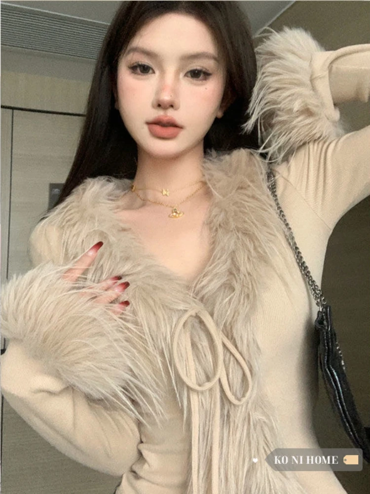 Elegant Sexy Slim Cropped Swea - đánh giá và giá Vintage Fashion Old Money