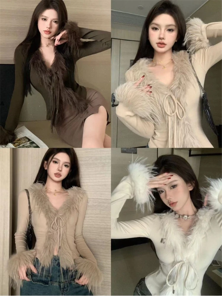 Elegant Sexy Slim Cropped Swea - đánh giá và giá Vintage Fashion Old Money