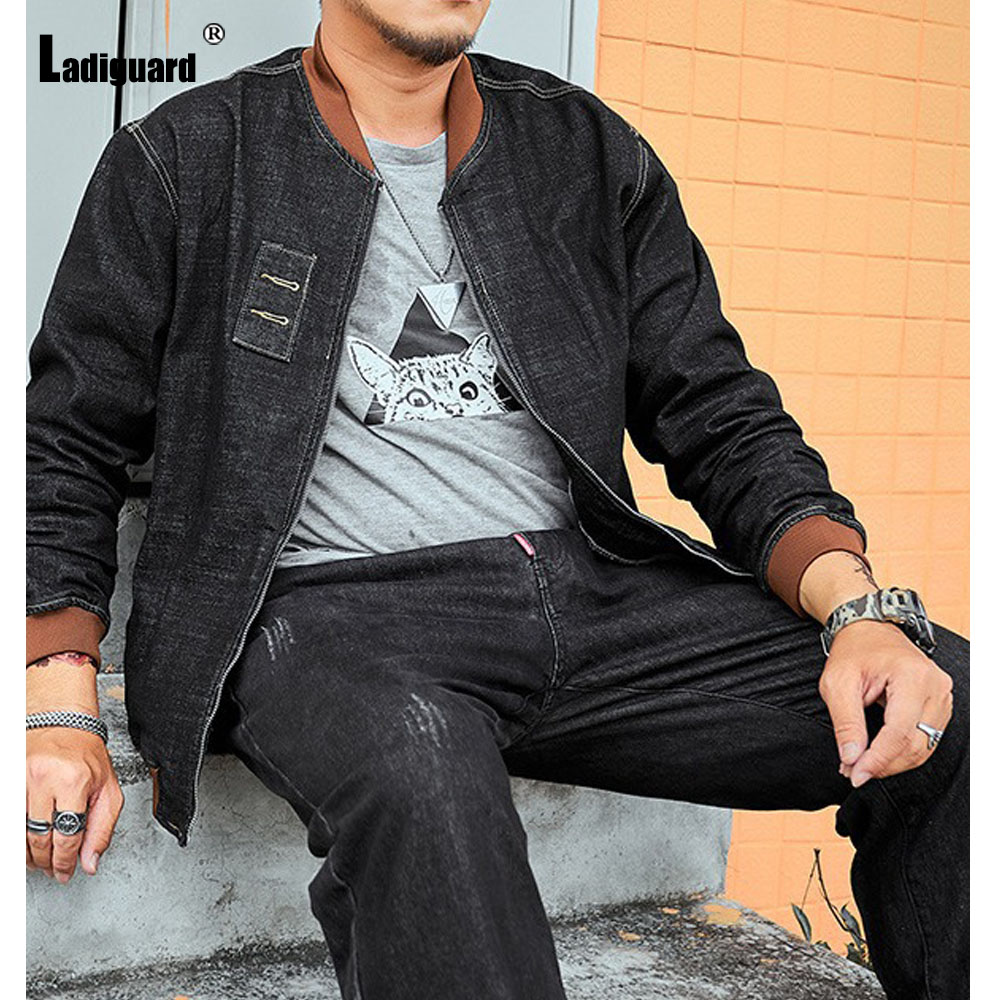 Ladiguard Plus Size 7xl Mens P - đánh giá và giá Patchwork Jean Jacket