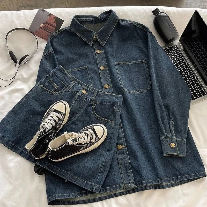 Y2K Denim Skirt Set: Vintage J - đánh giá và giá Vintage Y2K