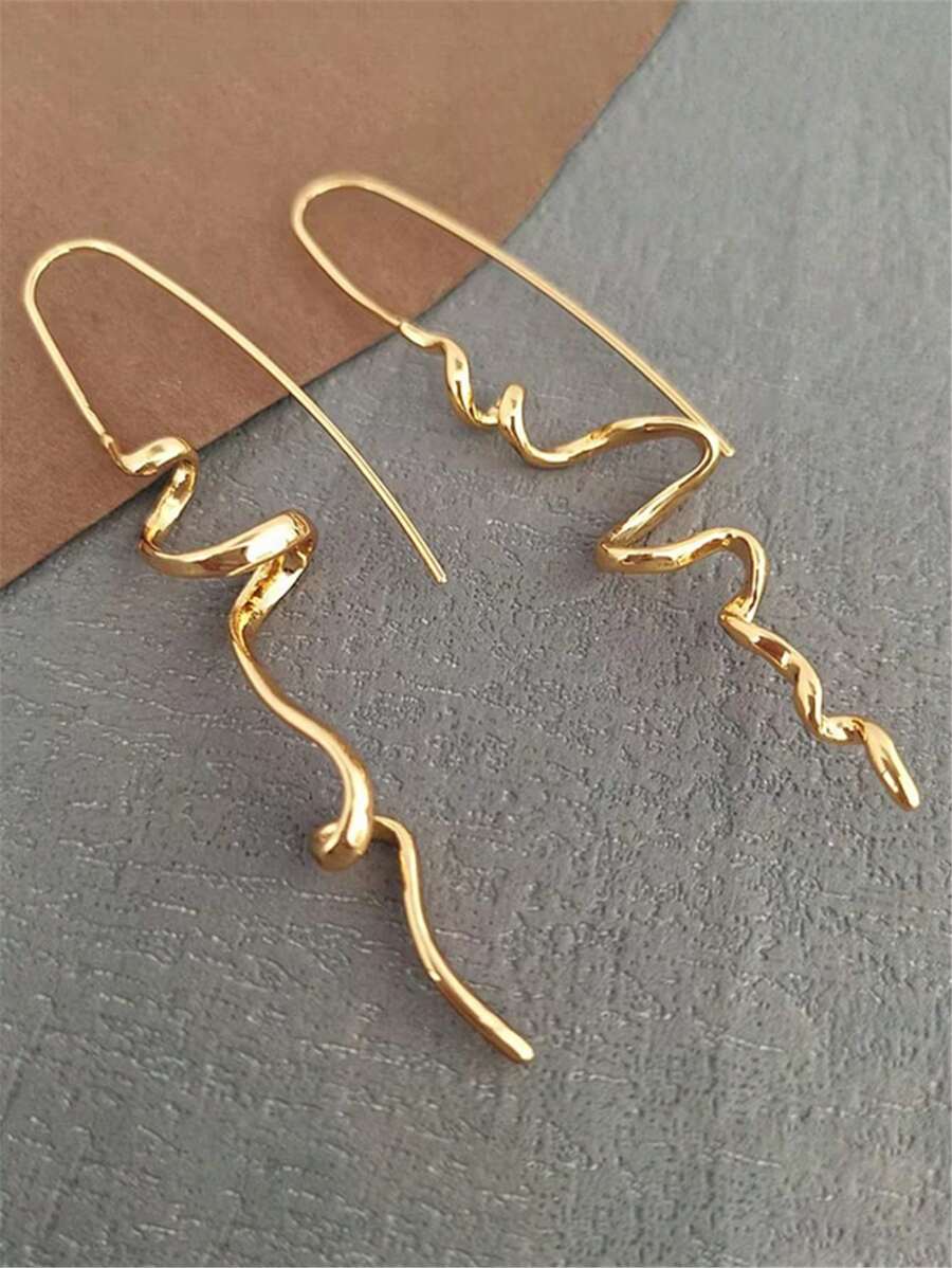 1 Pair Old Money Wavy Retro Ea - đánh giá và giá Vintage Fashion Old Money