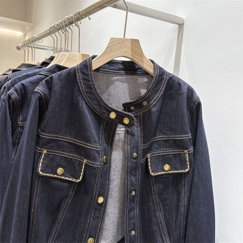 New Stitching Retro Spring Aut - đánh giá và giá Patchwork Jean Jacket