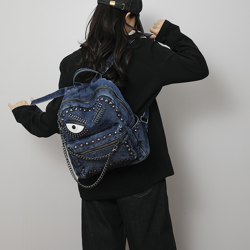 Vintage Denim Rivet Backpack W - đánh giá và giá Vintage Fashion Patterns