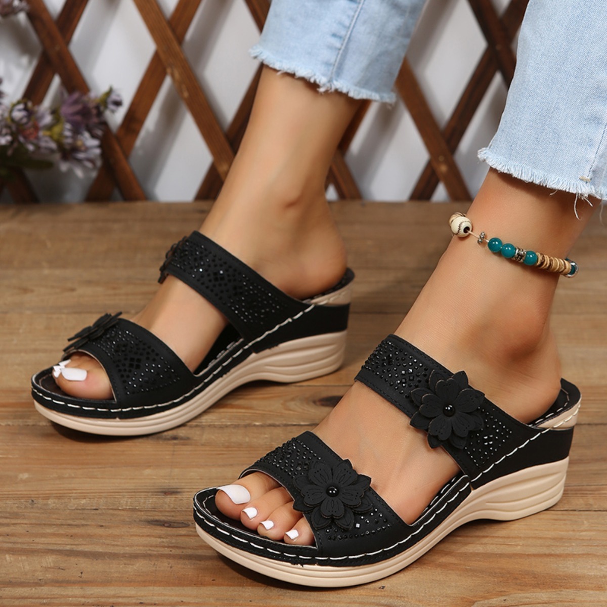 New Fashion Summer Women Wedge - đánh giá và giá Vintage Fashion Girl
