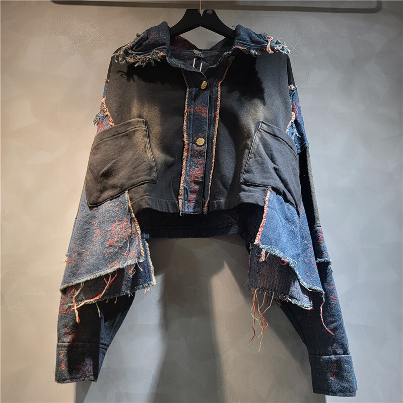 WTHT New Fashion Women's Patch - đánh giá và giá Patchwork Jean Jacket