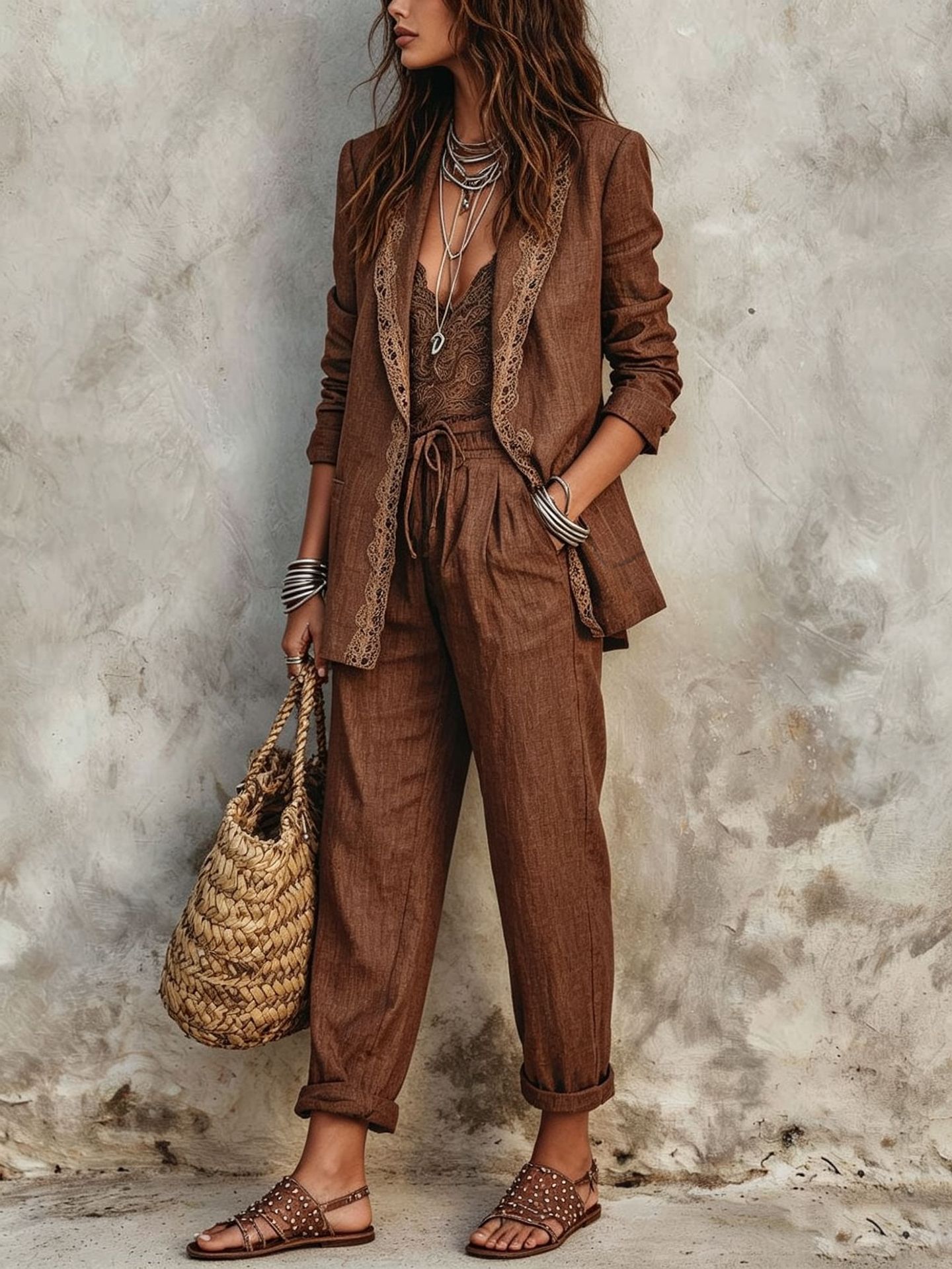 Casual Blazer Two Piece Set Wo - đánh giá và giá Vintage Fashion Girl