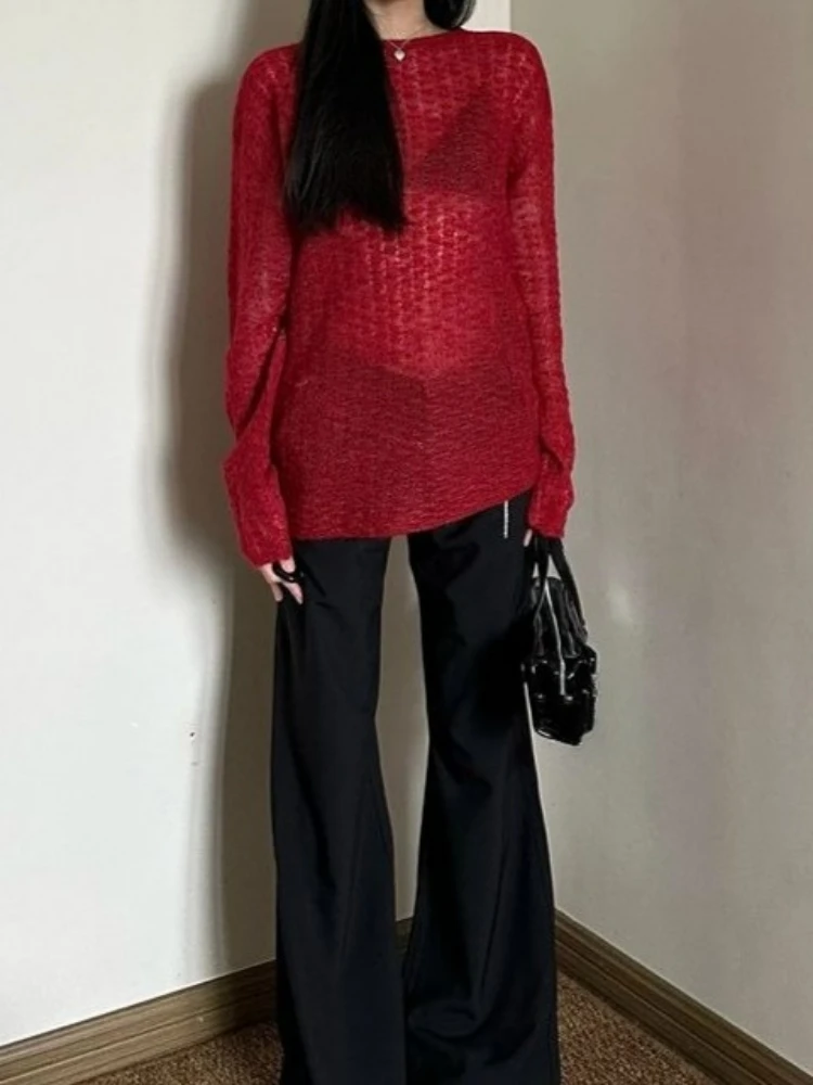 Y2K See-Through Knitted Women' - đánh giá và giá Vintage Y2K
