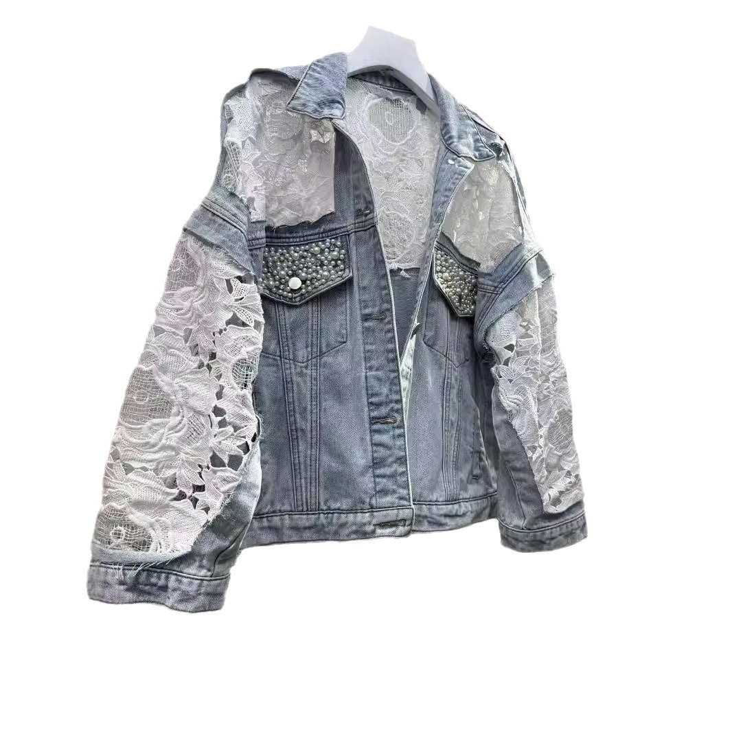 Spliced Embroidery Jacket Wome - đánh giá và giá Patchwork Jean Jacket